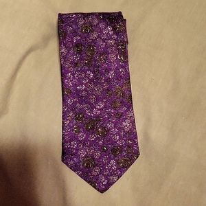 West Coast 100% silk,floral print Purple color hand-made.CA 09074